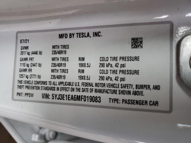 2021 Tesla Model 3