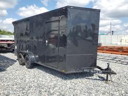 Salvage trucks for sale at Apopka, FL auction: 2025 Quality 7X16 TA Enclosed Cargo Trailer