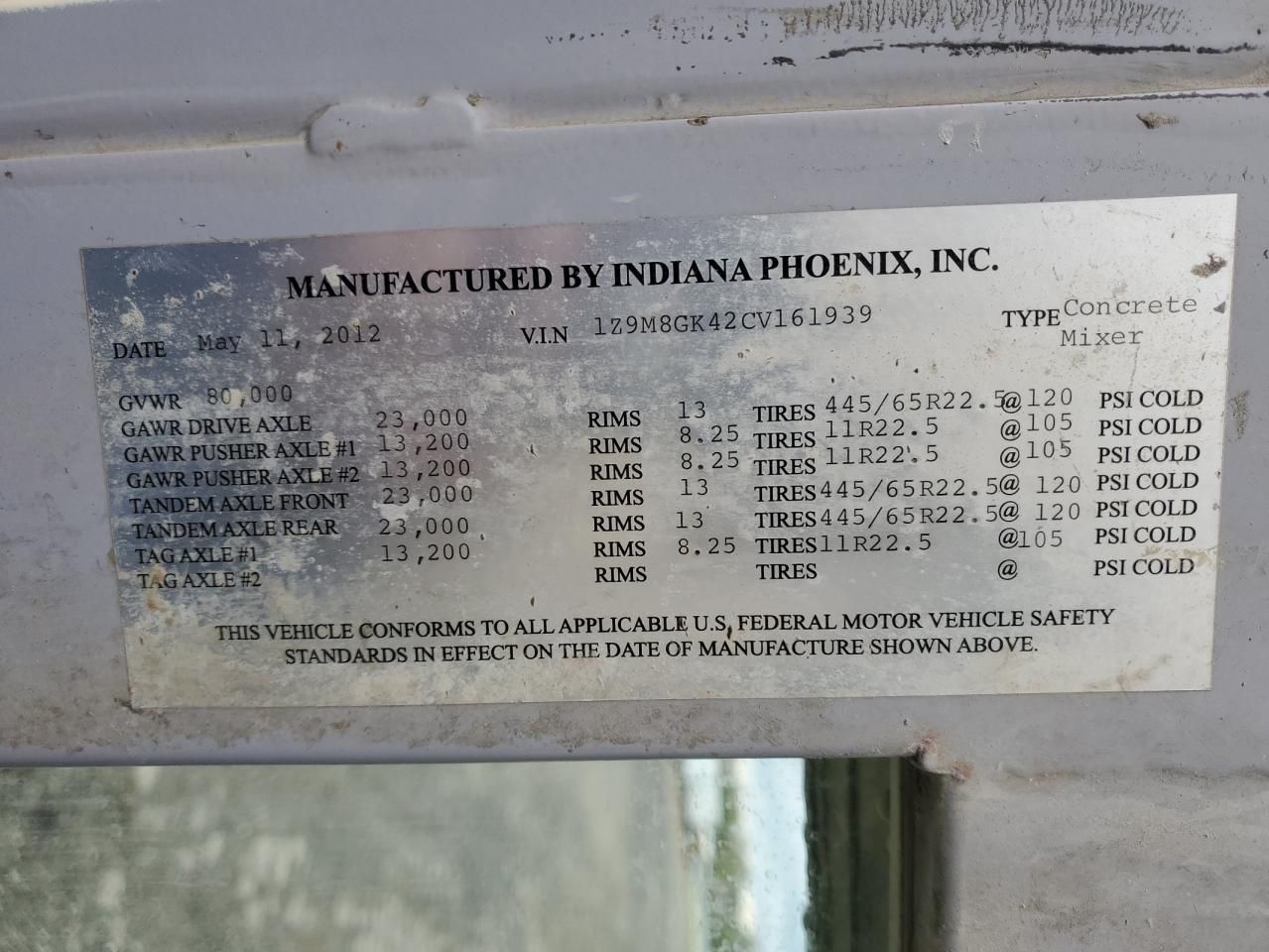 2012 Indiaoenix 2012 Indiana Phoenix Ready MIX Truck