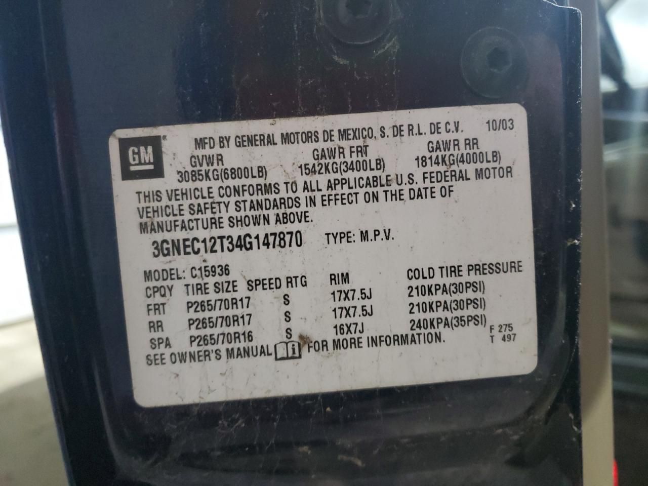 2004 Chevrolet Avalanche C1500