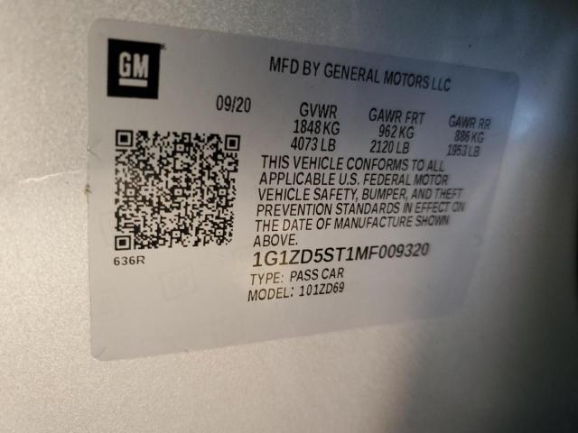 2021 Chev Rolet Malibu lt