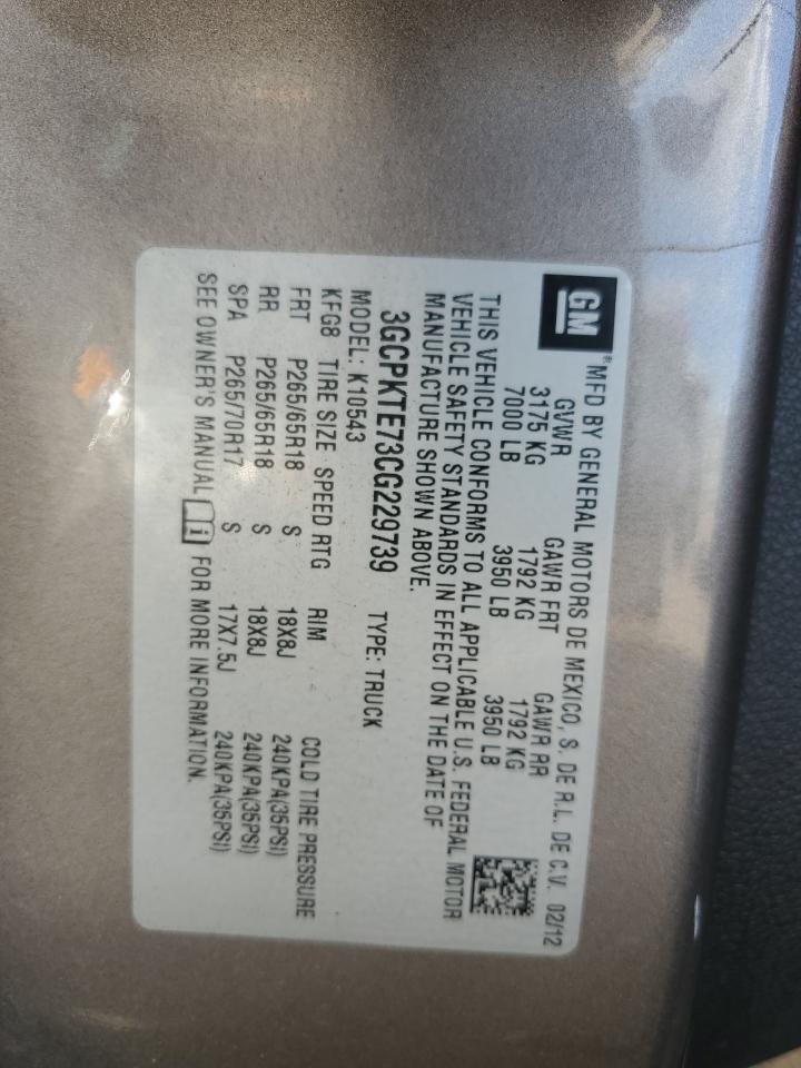 2012 Chevrolet Silverado K1500 ltz