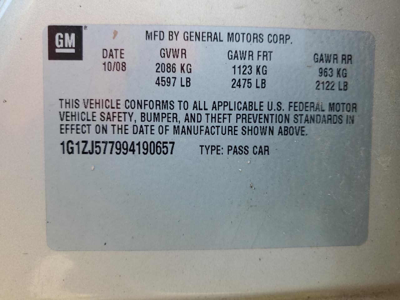 2009 Chevrolet Malibu 2LT