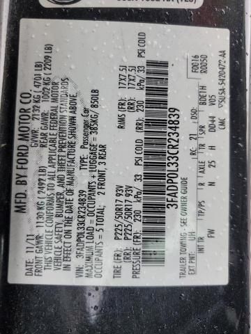2012 Ford Fusion Hybrid