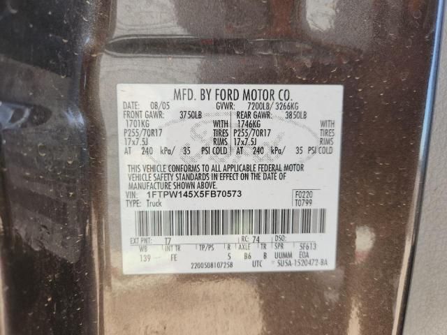 2005 Ford F150 Supercrew