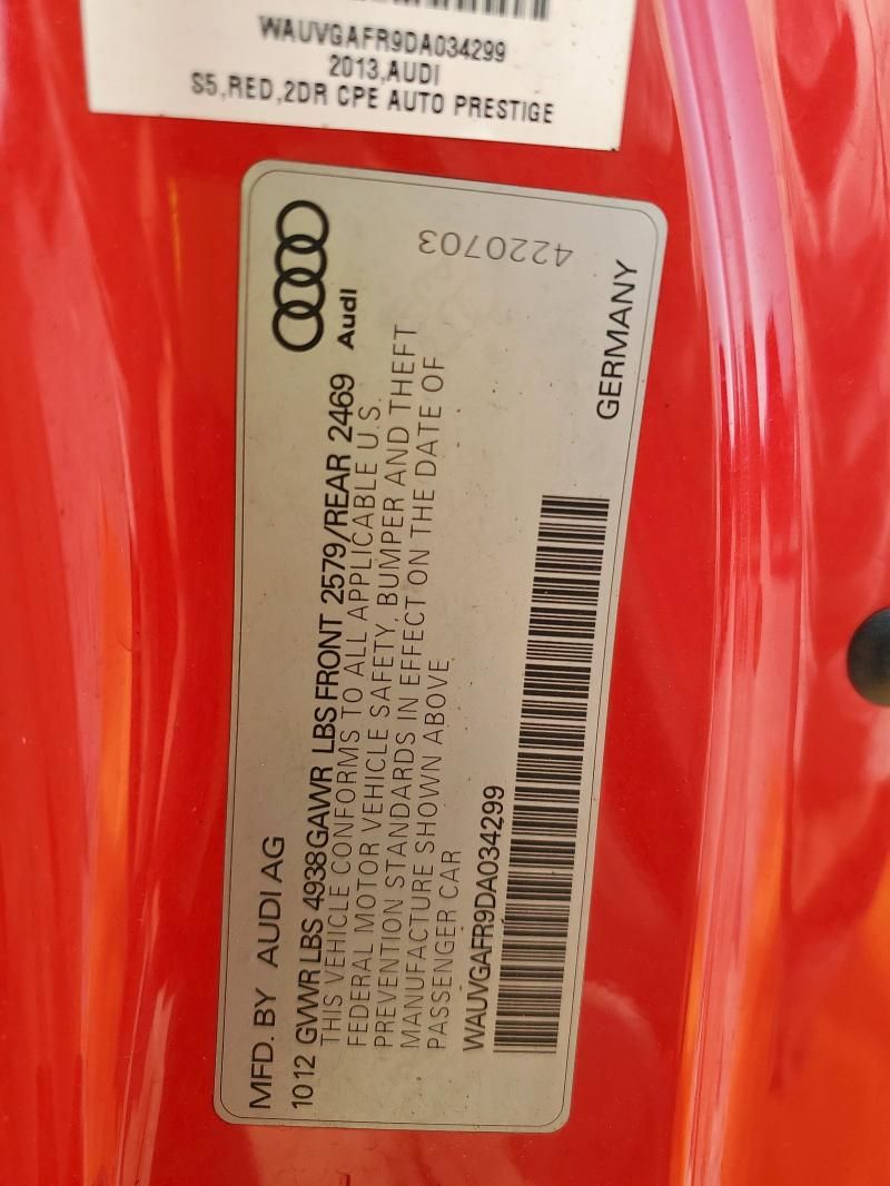 2013 Audi S5 Prestige