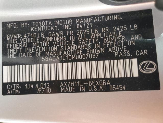 2021 Lexus ES 300H