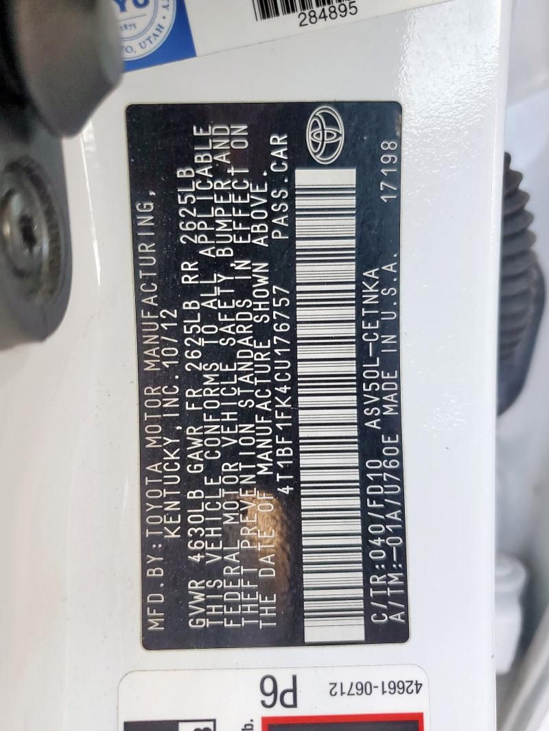2012 Toyota Camry Base