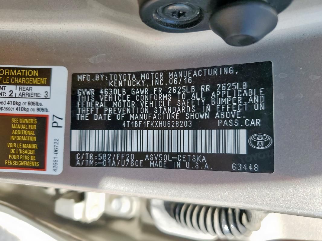2017 Toyota Camry LE