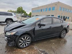 Honda salvage cars for sale: 2015 Honda Civic exl