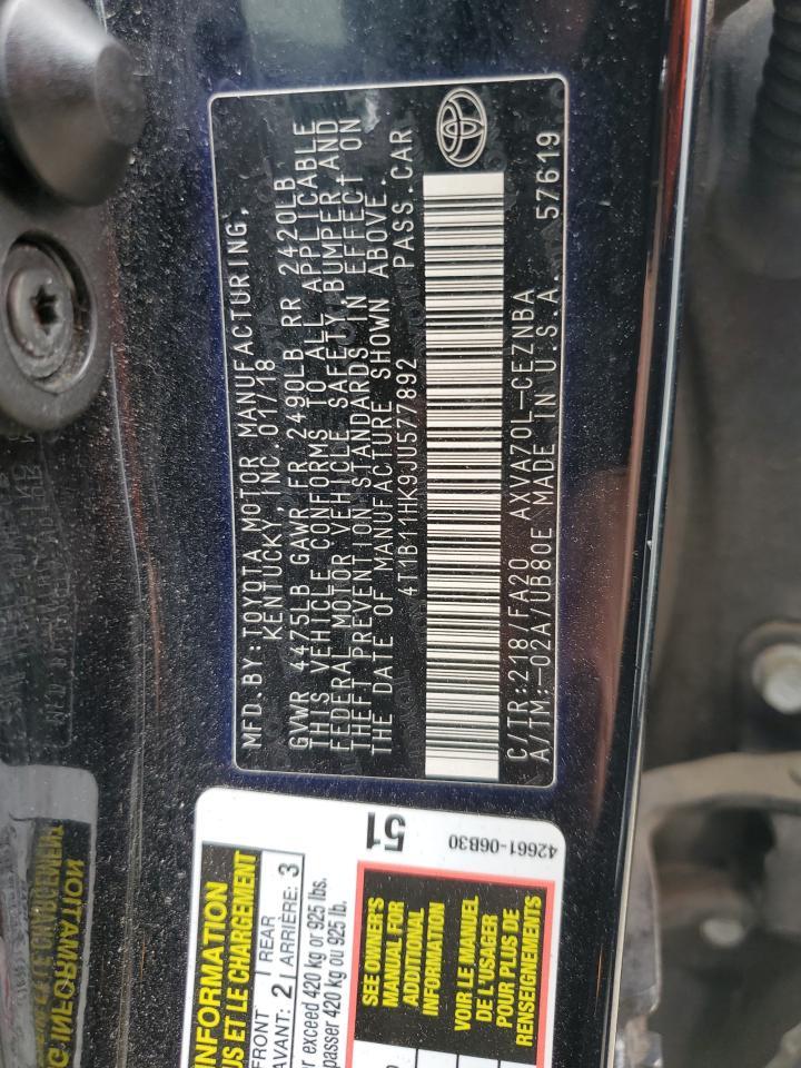 2018 Toyota Camry l