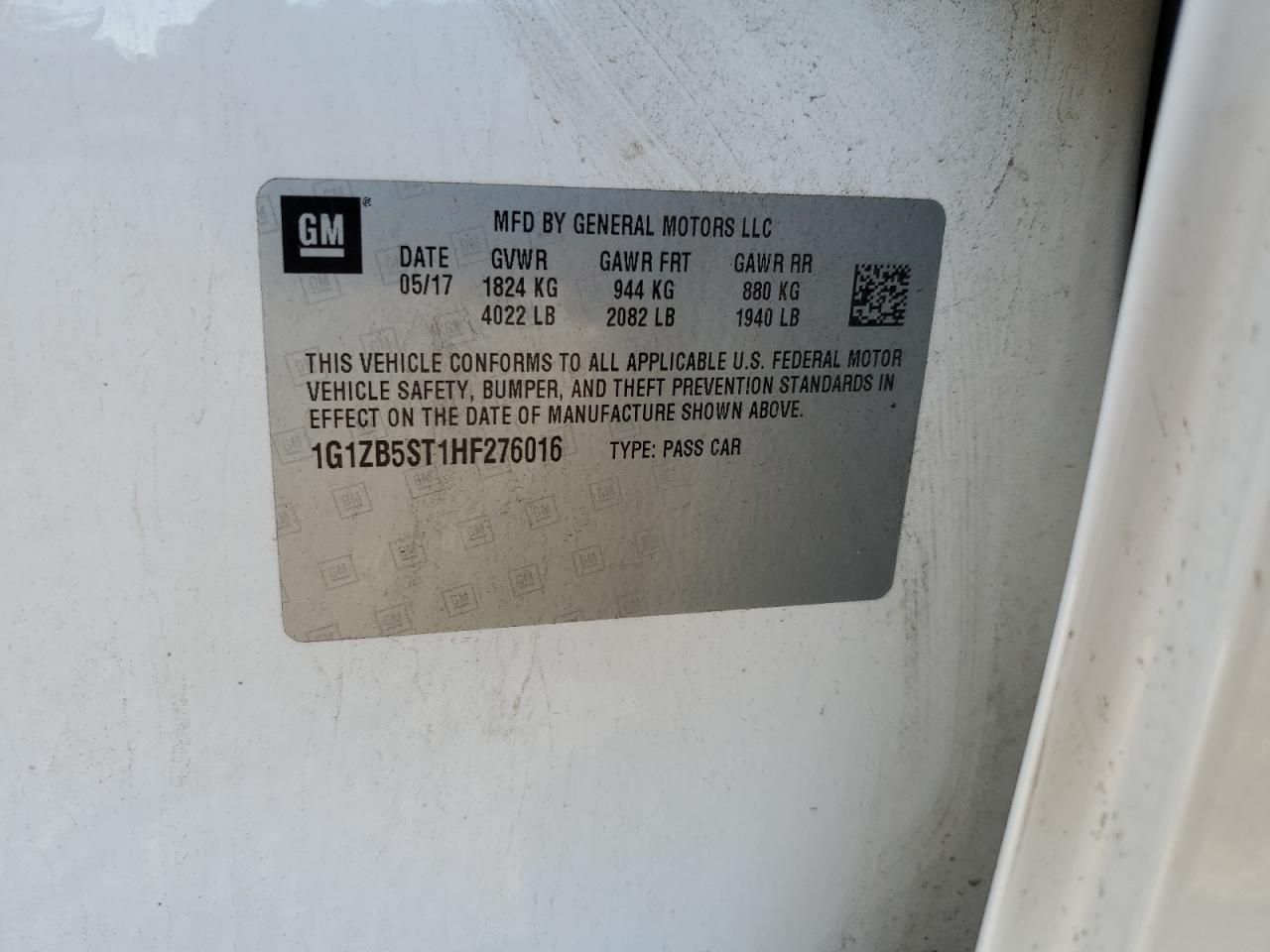 2017 Chevrolet Malibu ls