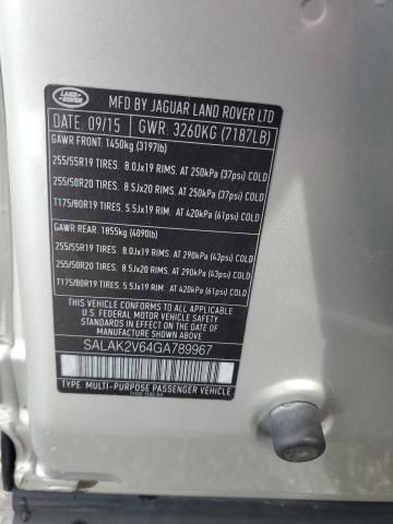 2016 Land Rover LR4 HSE Luxury