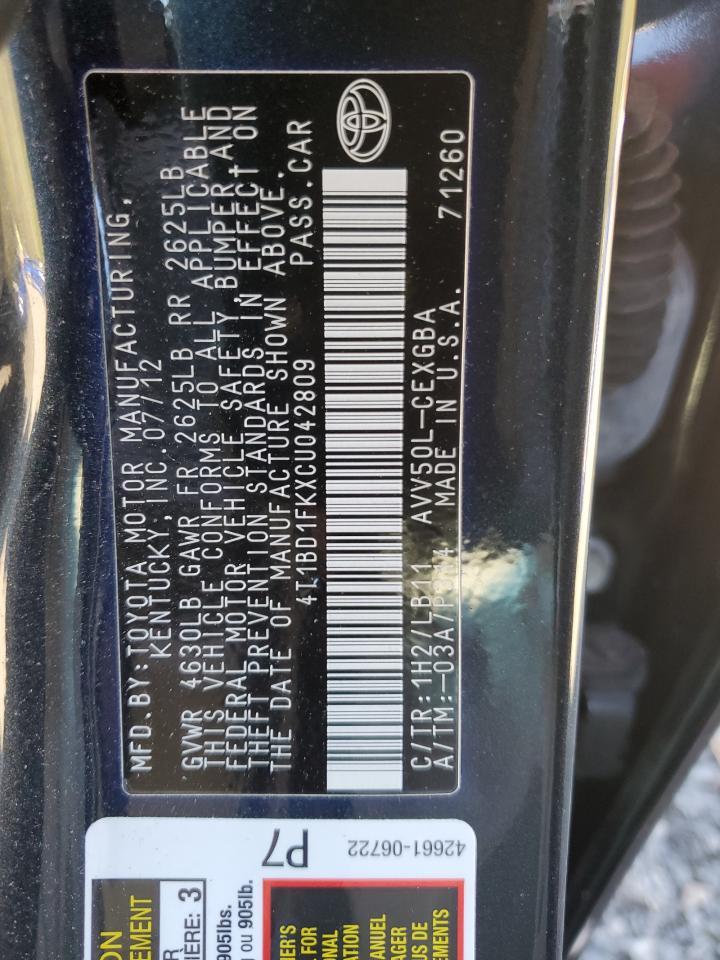 2012 Toyota Camry Hybrid