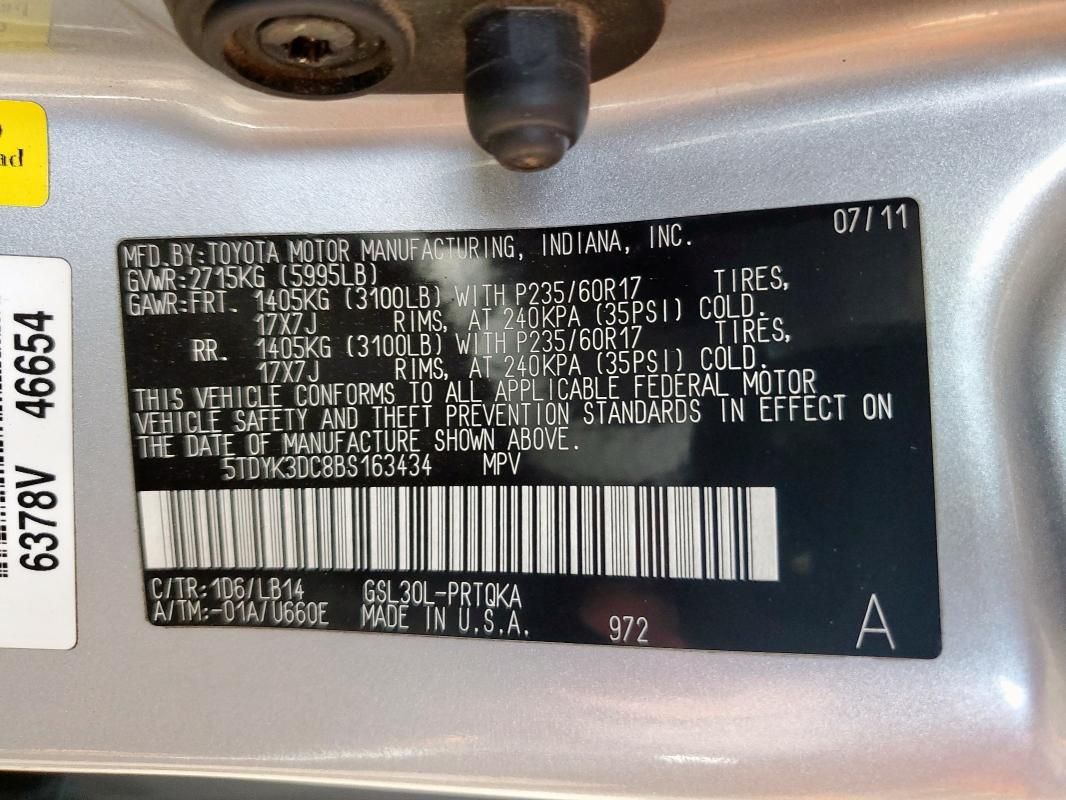 2011 Toyota Sienna XLE