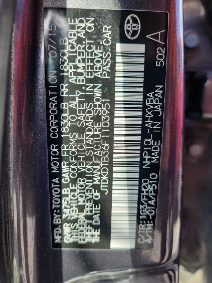 2015 Toyota Prius c