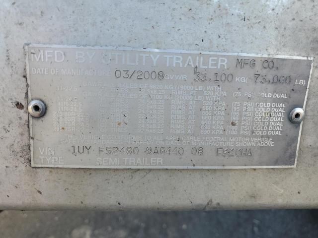 2009 Utility FS2CHA Flatbed Trailer