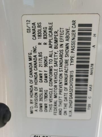 2012 Honda Civic SI