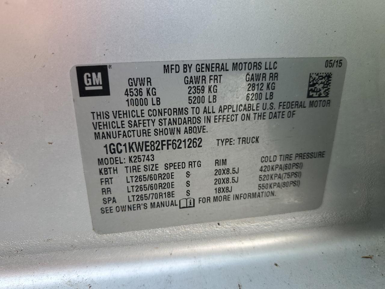 2015 Chevrolet Silverado K2500 Heavy Duty LTZ