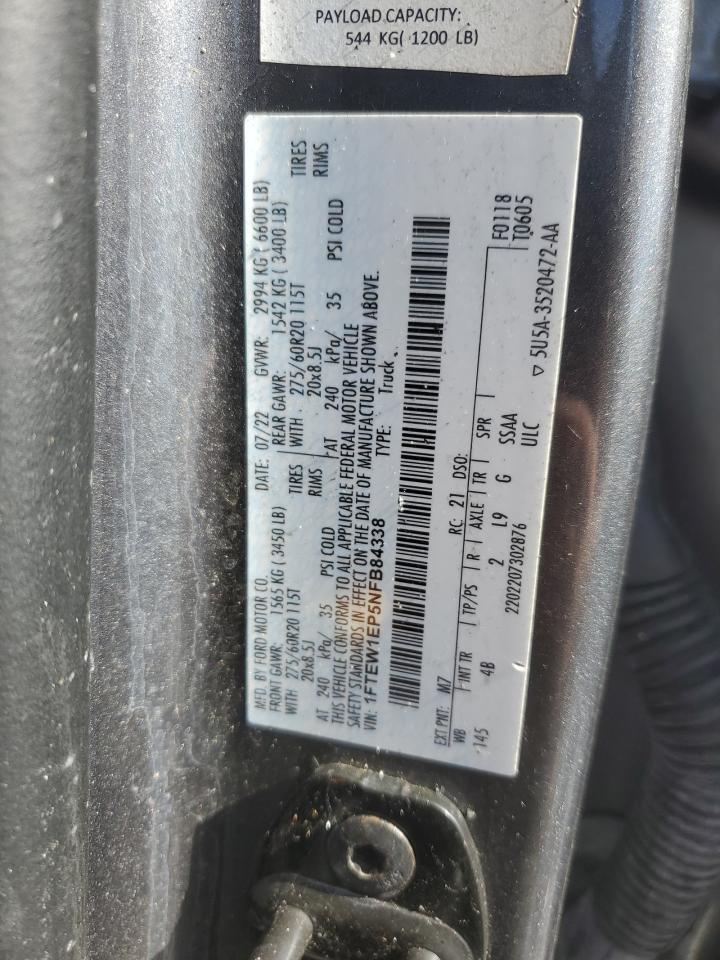 2022 Ford F150 Supercrew