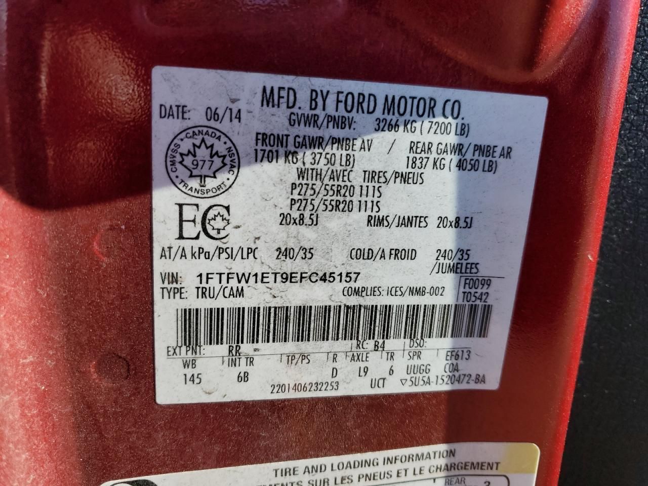 2014 Ford F150 Supercrew