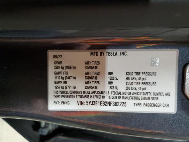 2022 Tesla Model 3