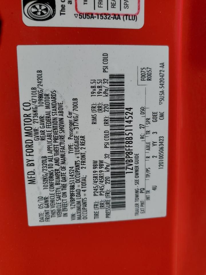 2011 Ford Mustang gt