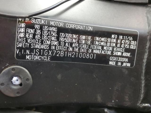 2017 Suzuki GSX1300 RA