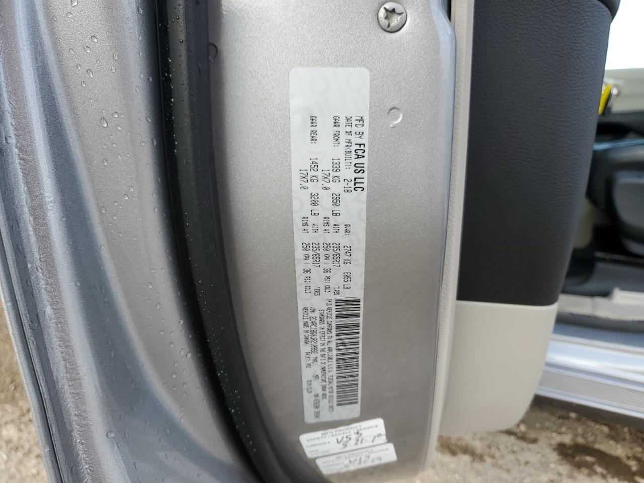 2018 Chrysler Pacifica Touring l