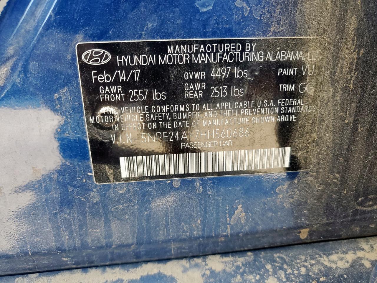2017 Hyundai Sonata se
