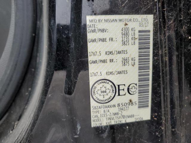 2017 Nissan NV 3500 S