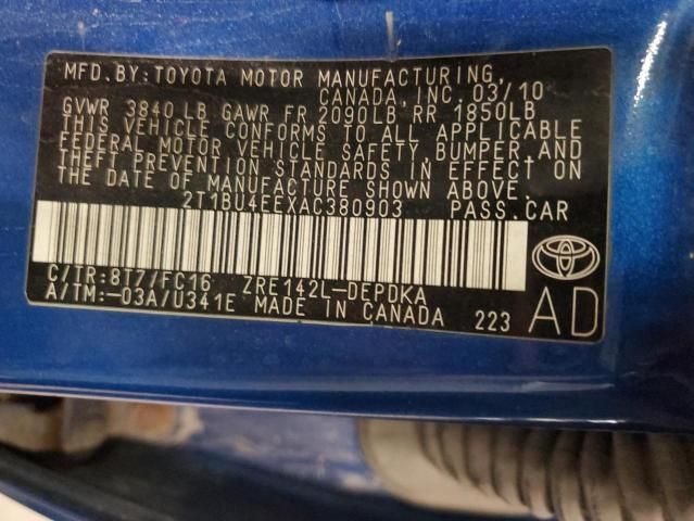 2010 Toyota Corolla Base