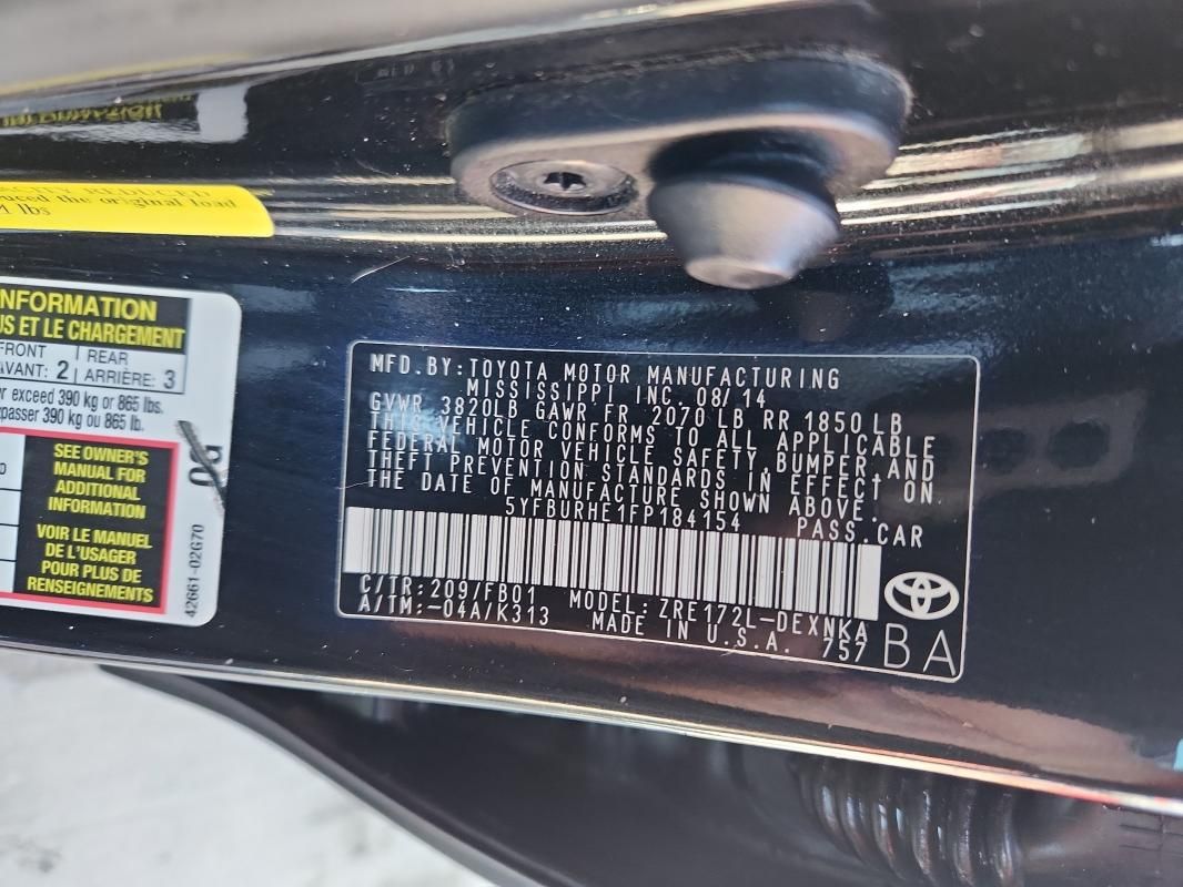 2015 Toyota Corolla L