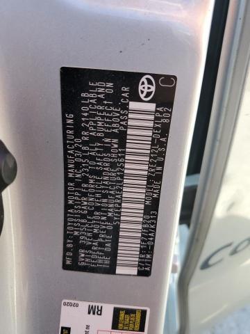 2020 Toyota Corolla le