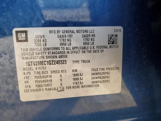 2016 GMC Sierra K1500 sle