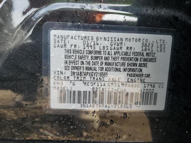 2016 Nissan Sentra s