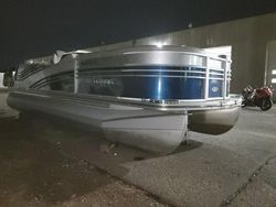 Salvage boats for sale at Ham Lake, MN auction: 2019 Harris Flotebote Grand Mari