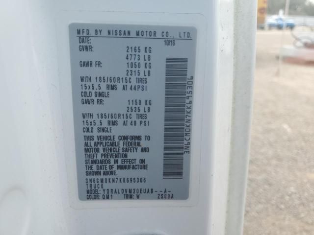 2019 Nissan NV200 2.5S