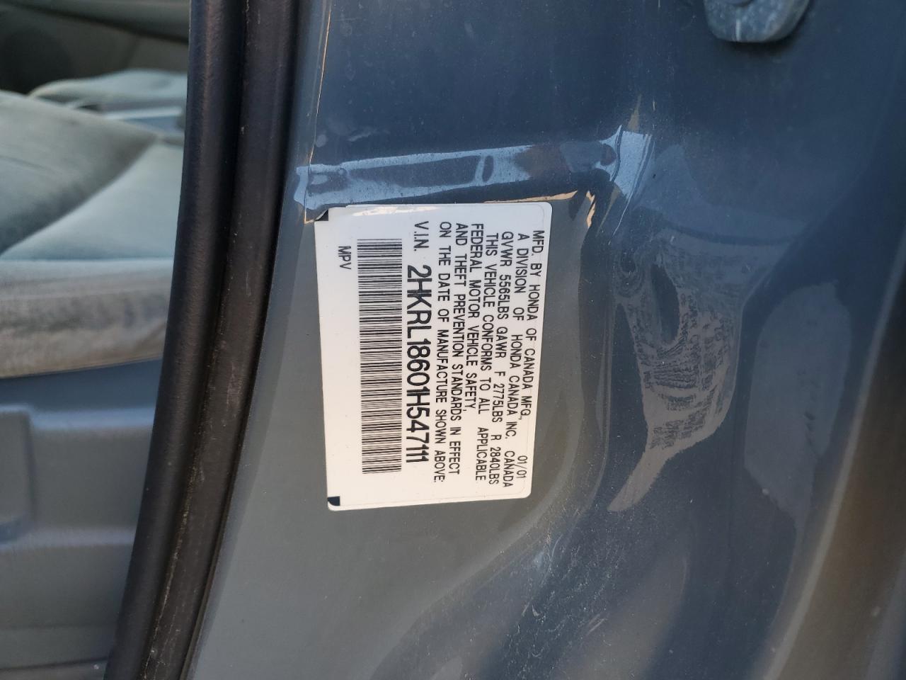 2001 Honda Odyssey ex