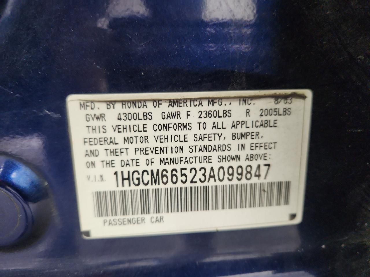 2003 Honda Accord ex