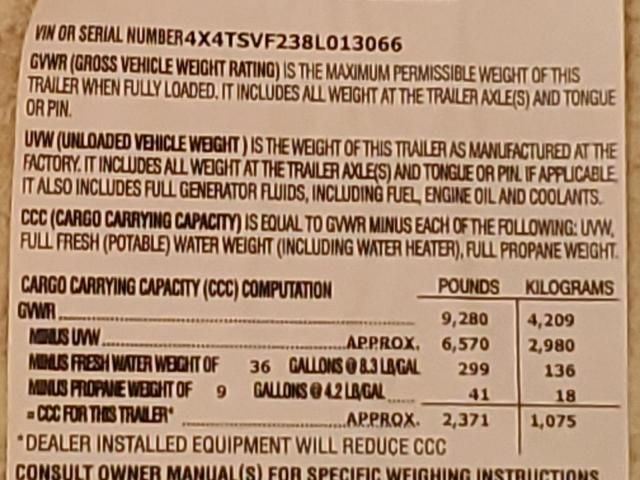 2008 Surveyor Eyor 31' Trailer MDL