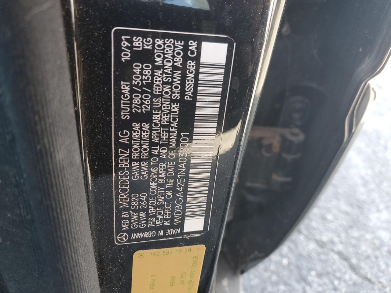 1992 Mercedes-Benz 400 se