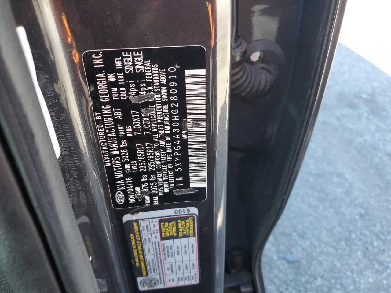 2017 KIA Sorento lx