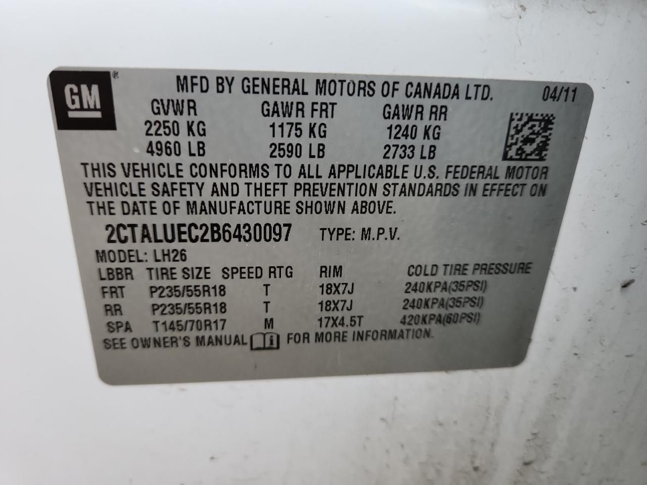 2011 GMC Terrain slt