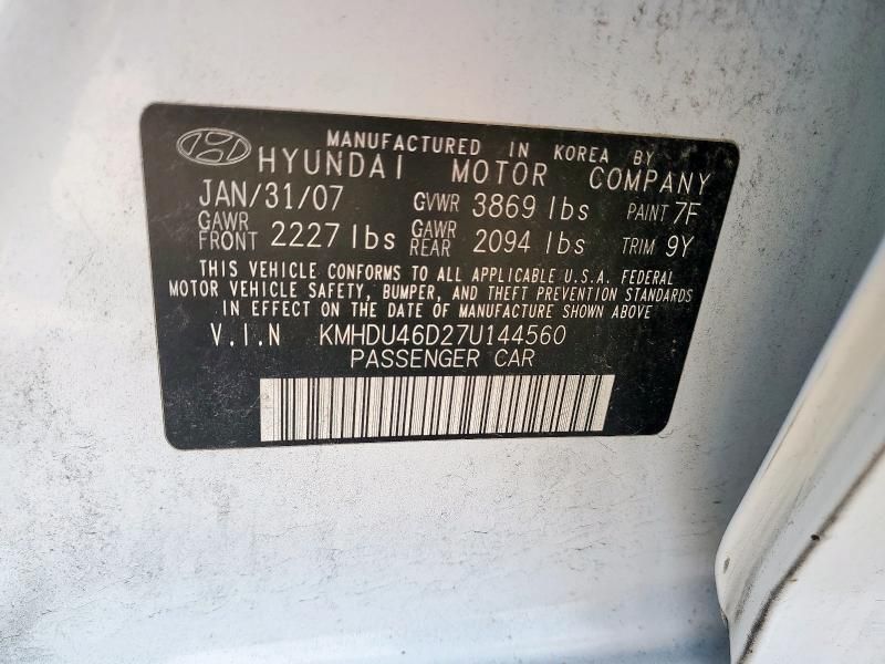 2007 Hyundai Elantra GLS