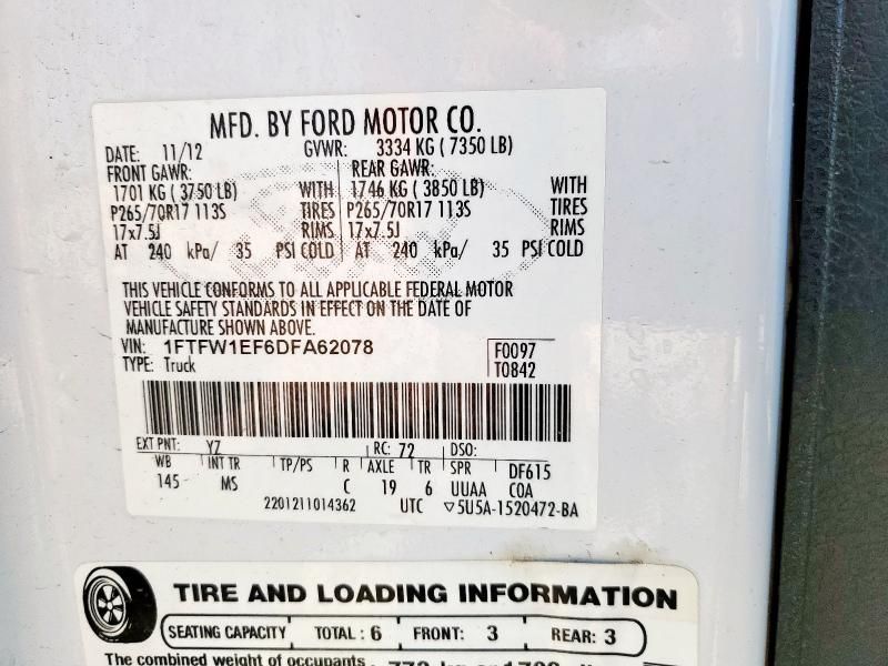 2013 Ford F150 Supercrew