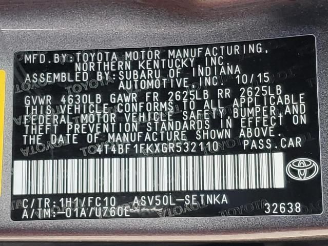 2016 Toyota Camry LE
