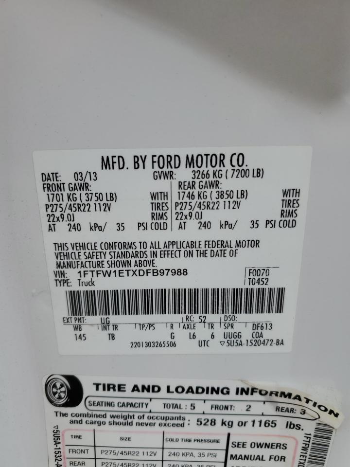 2013 Ford F150 Supercrew