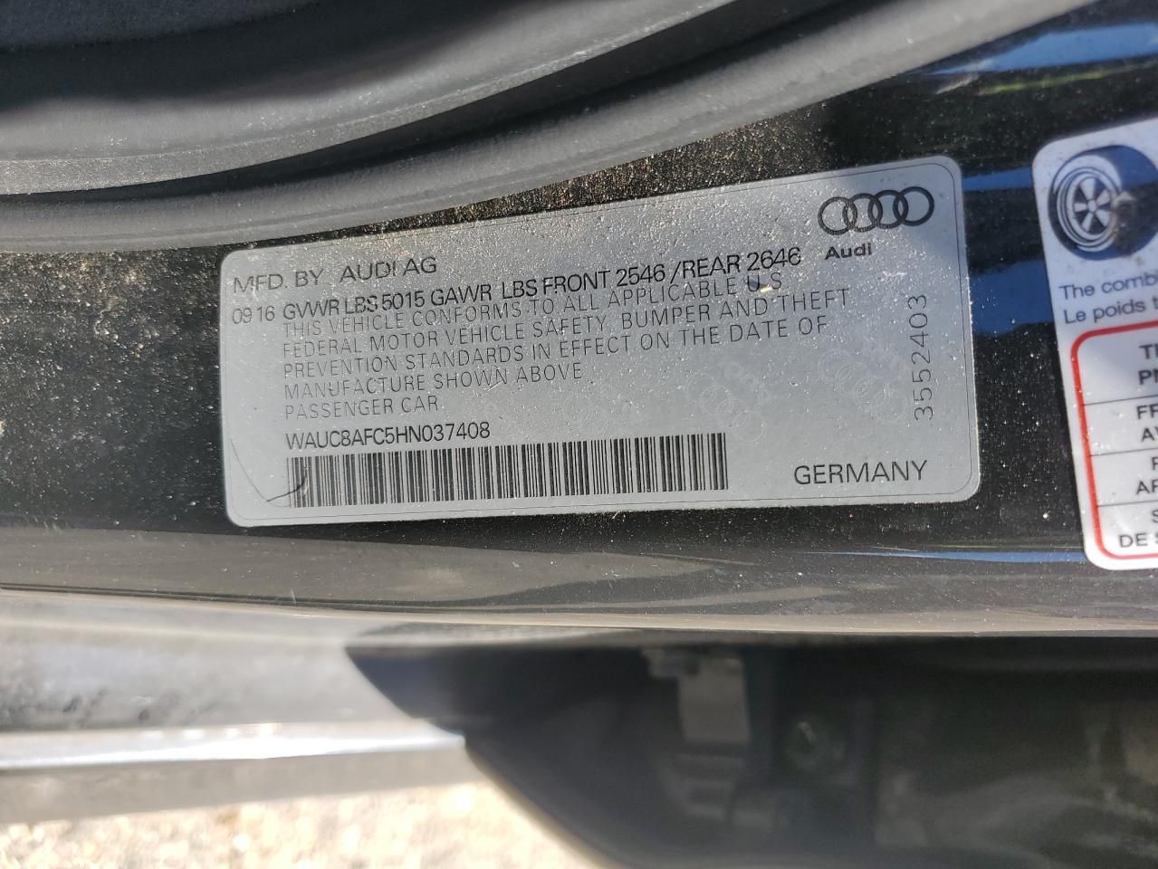 2017 Audi A6 Premium