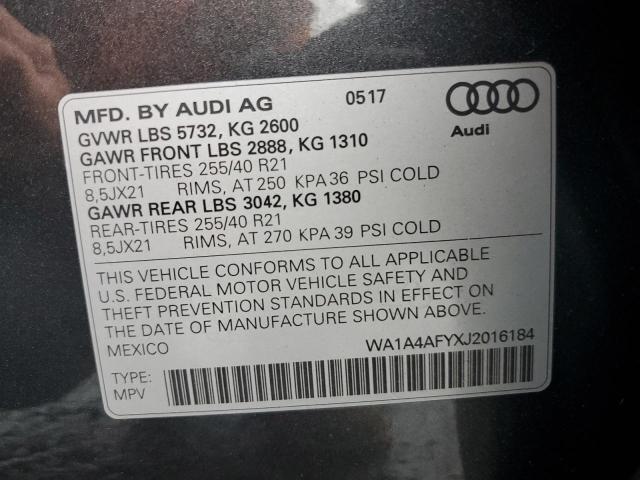 2018 Audi SQ5 Premium Plus